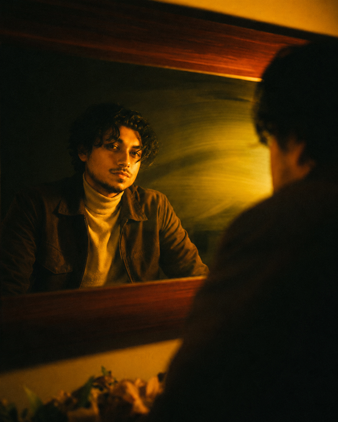 Amber mirror