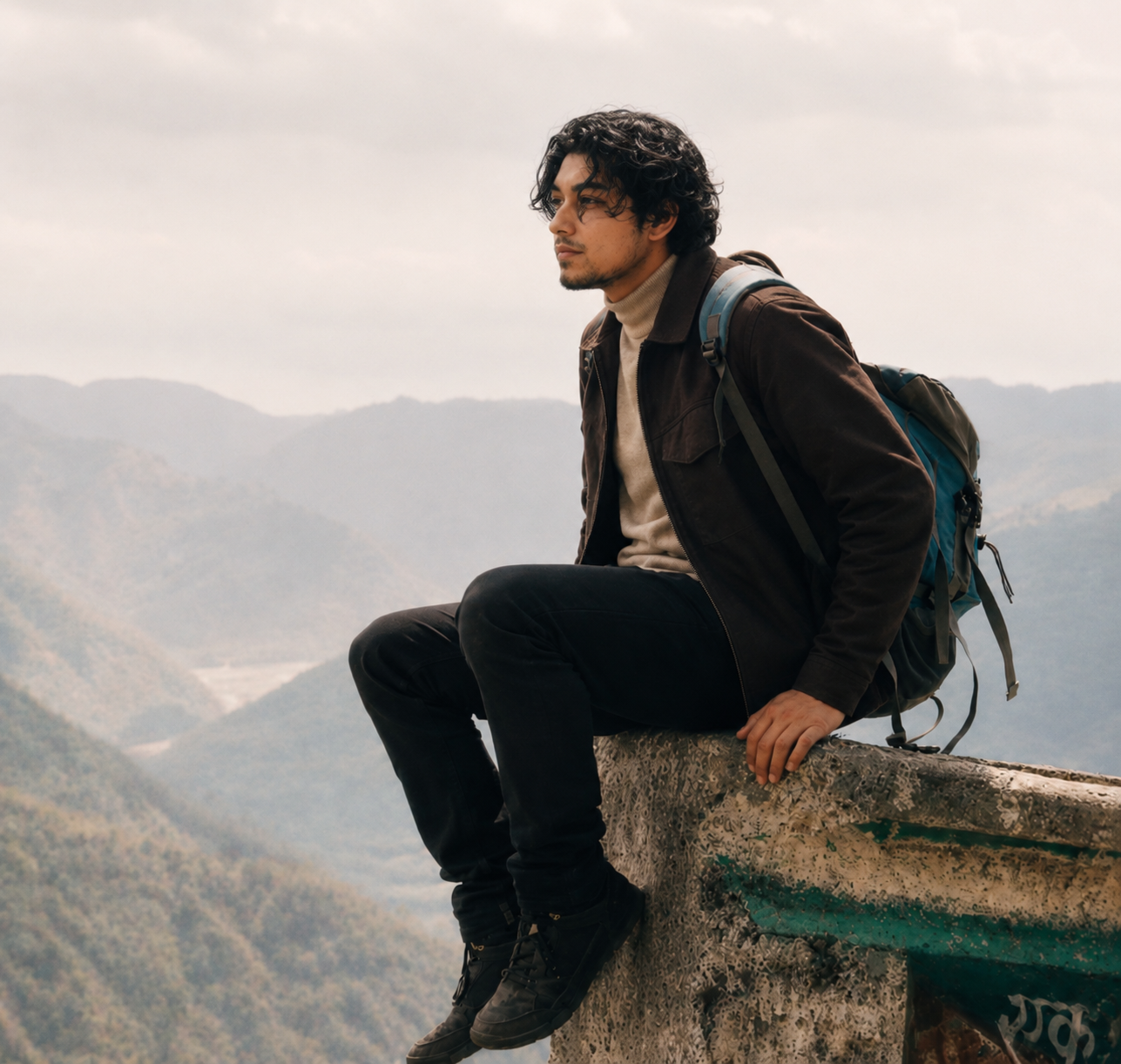 Above the valley